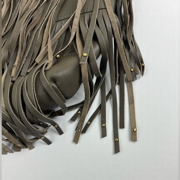 OrYany Stevie Fringe Olive Green-Gray Concealed Hobo Bag - Picture 13 of 14